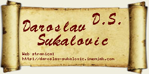 Daroslav Šukalović vizit kartica
